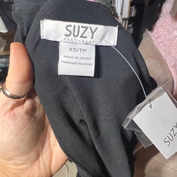 NWT SUZY SHIER BLACK DRESS - Picture 3 of 3